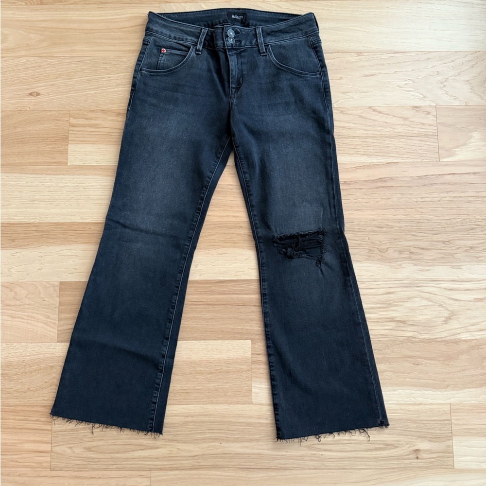 Hudson Jeans Hudson Crop Collin Flare Mid-rise Size 29 Charcoal - Picture 6 of 14